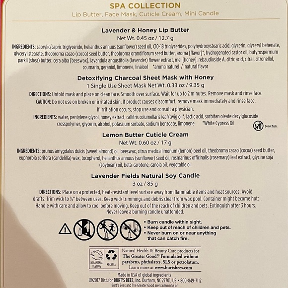 Burt’s Bees Spa Collection - Picture 2 of 2